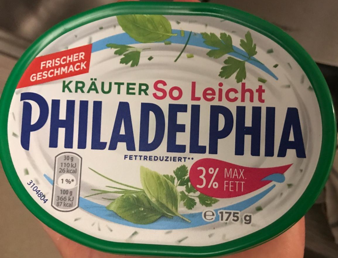 Fotografie - Philadelphia Kräuter So Leicht 3% Fett