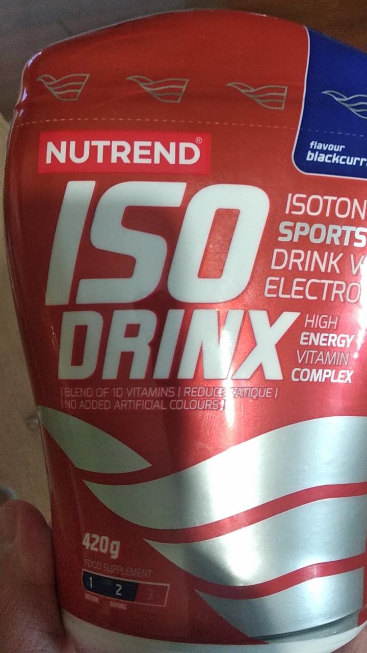 Fotografie - ISO drinx blackcurrant Nutrend