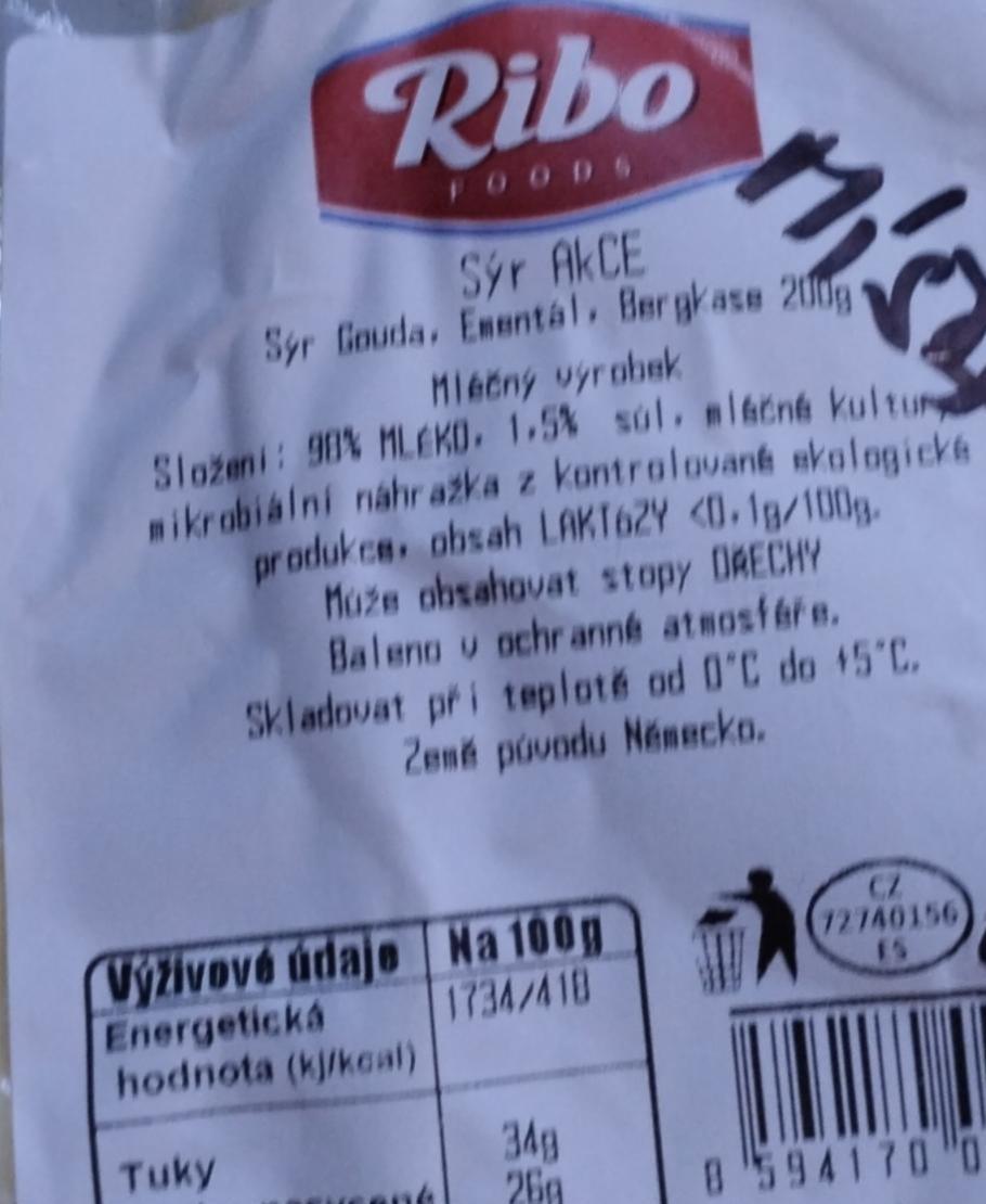 Fotografie - Sýr akce Ribo foods