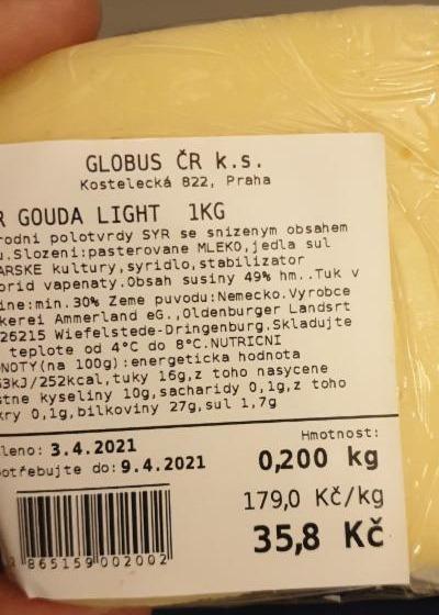 Fotografie - Sýr Gouda Light Globus