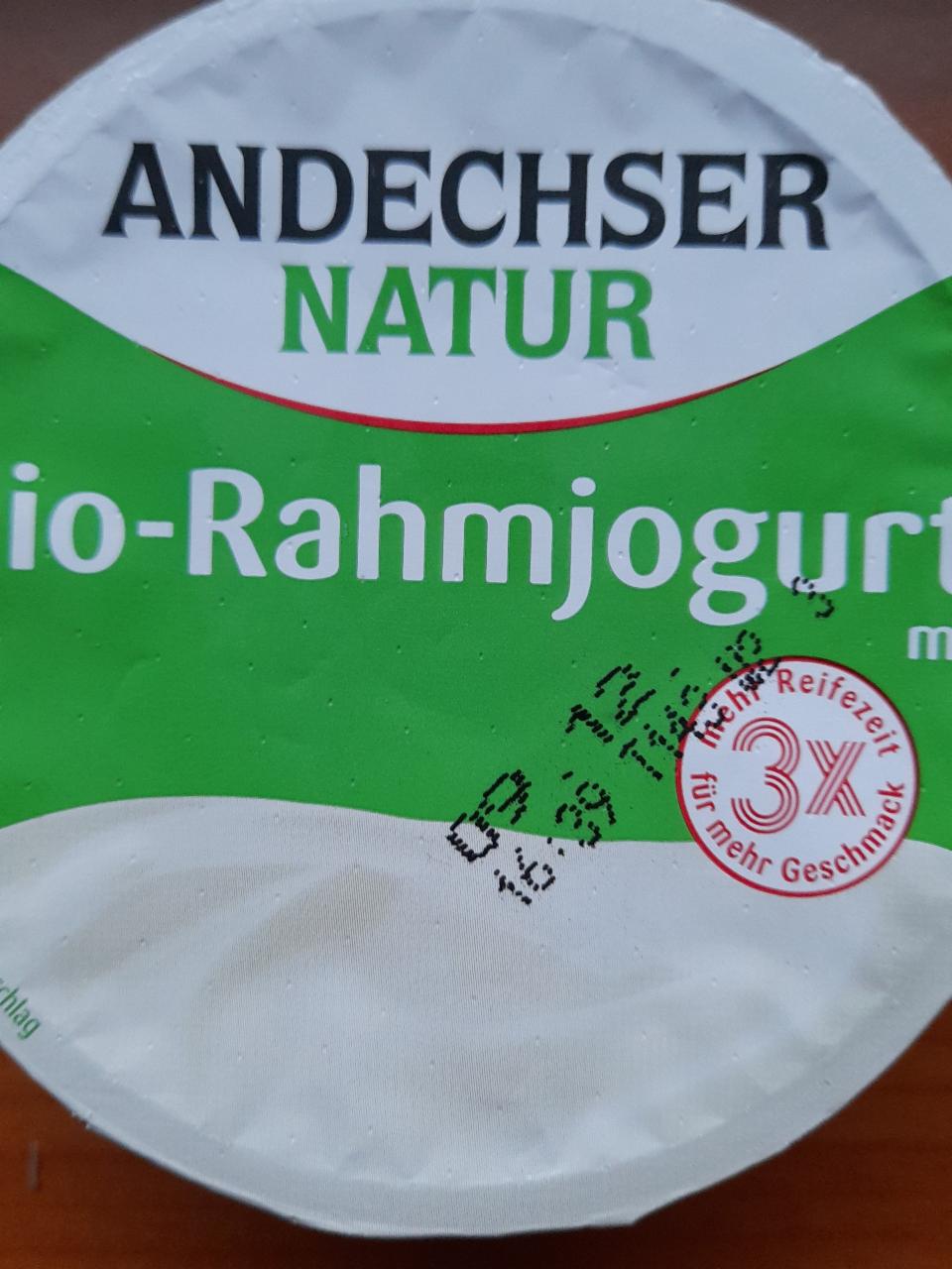 Fotografie - Bio Rahmjogurt bílý Andechser Natur