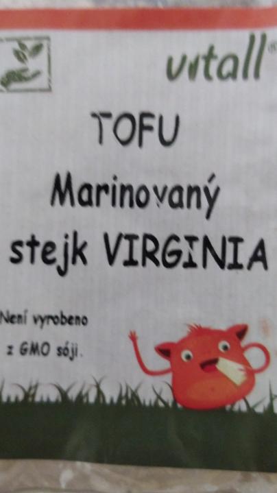 Fotografie - Tofu marinovaný stejk Virginia Vitall