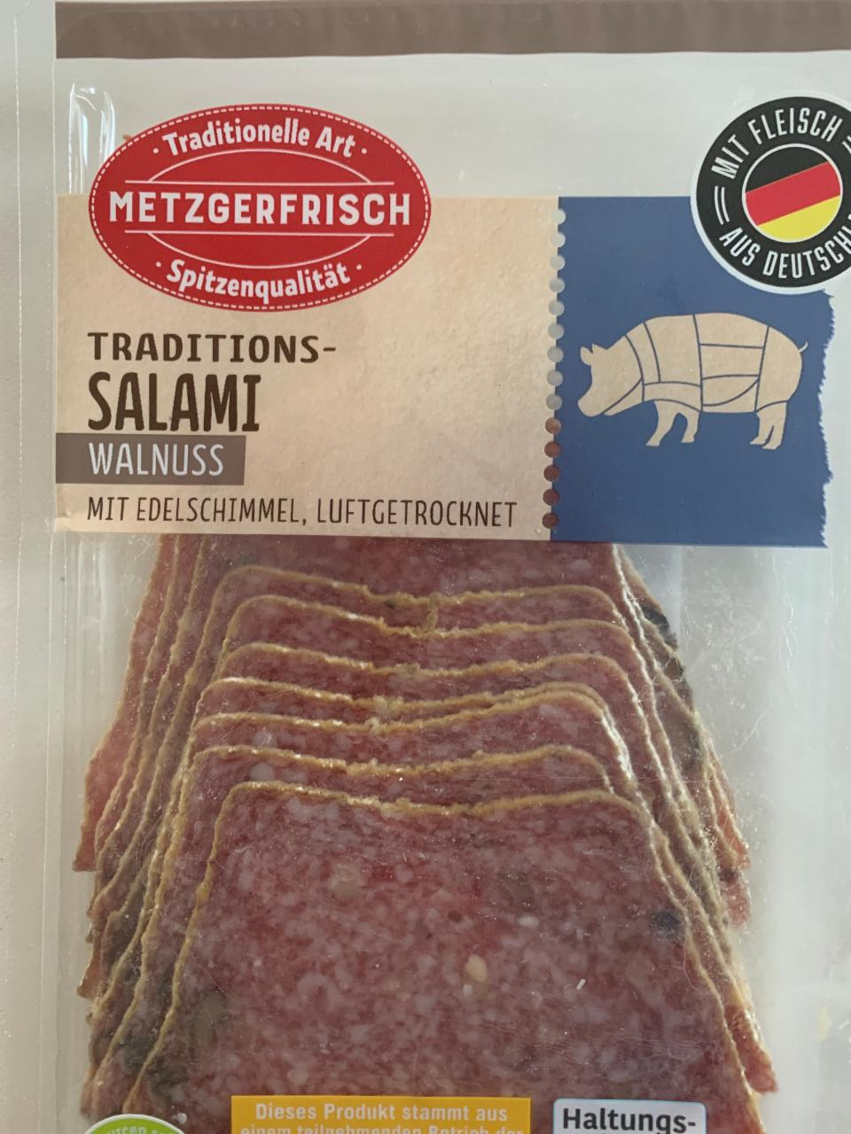 Fotografie - Traditions-Salami Walnuss Metzgerfrisch