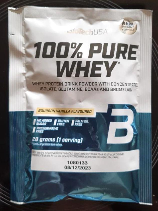 Fotografie - 100% Pure Whey Bourbon vanilla BioTechUSA