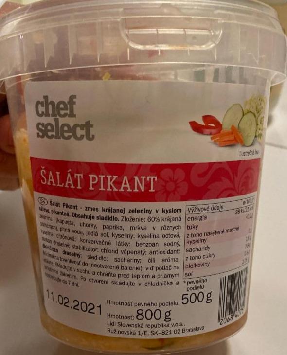 Fotografie - šalát pikant Chef Select