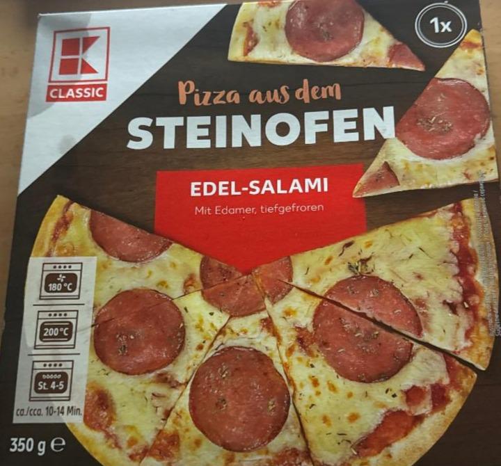 Fotografie - Pizza aus dem Steinofen Edel-Salami K-Classic