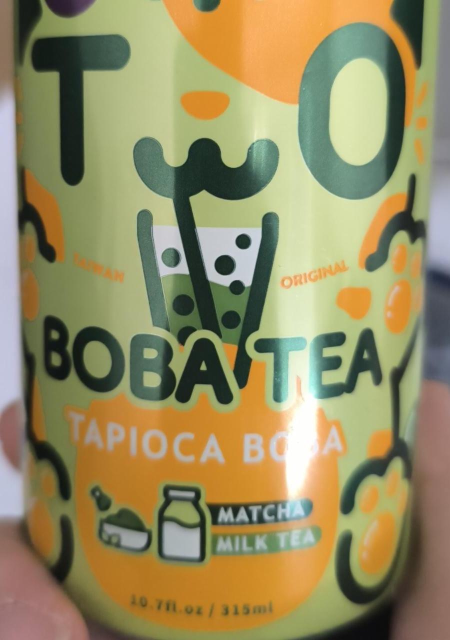 Fotografie - Boba Tea Tapioca Boba Matcha Milk Tea Boba Cat