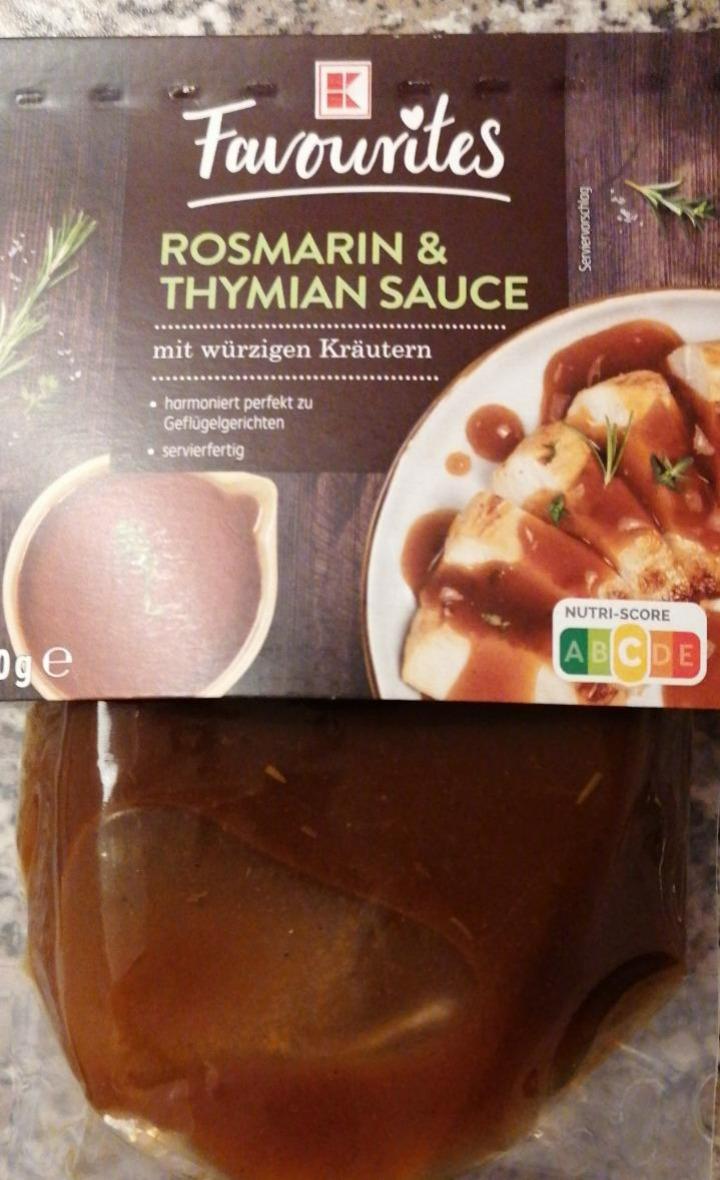 Fotografie - Rosmarin & thymian sauce K-Favourites