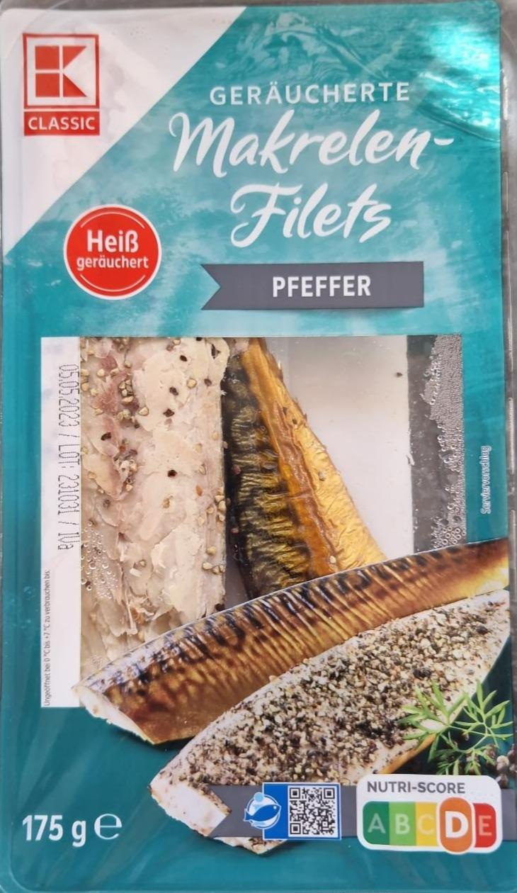 Fotografie - Geräucherte Makrelenfilets Pfeffer K-Classic