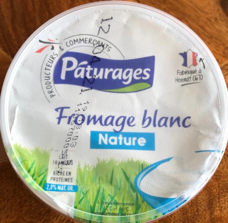 Fotografie - Fromage blanc nature Páturages