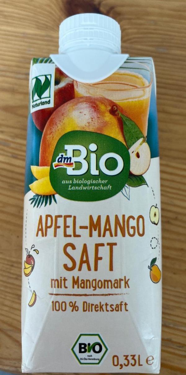 Fotografie - Apfel-Mango Saft mit Mangomark dmBio