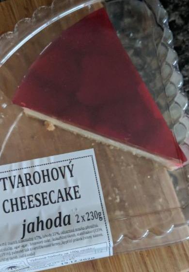 Fotografie - Tvarohový cheesecake jahoda Šťastná koza