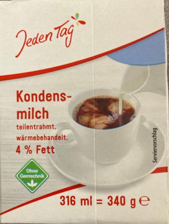 Fotografie - Kondens-milch teilentrahmt, wärmebehandelt 4% Fett Jeden Tag