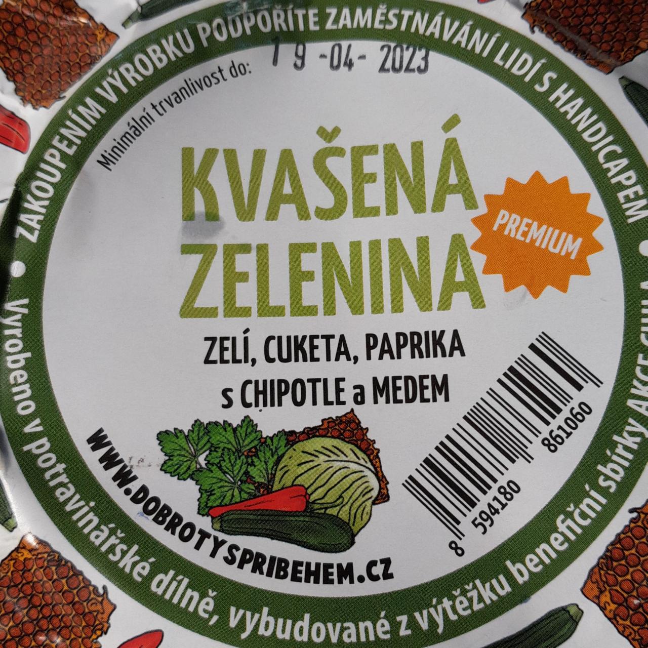 Fotografie - Kvašená zelenina - zelí, cuketa, paprika s chipotle a medem Dobroty s příběhem