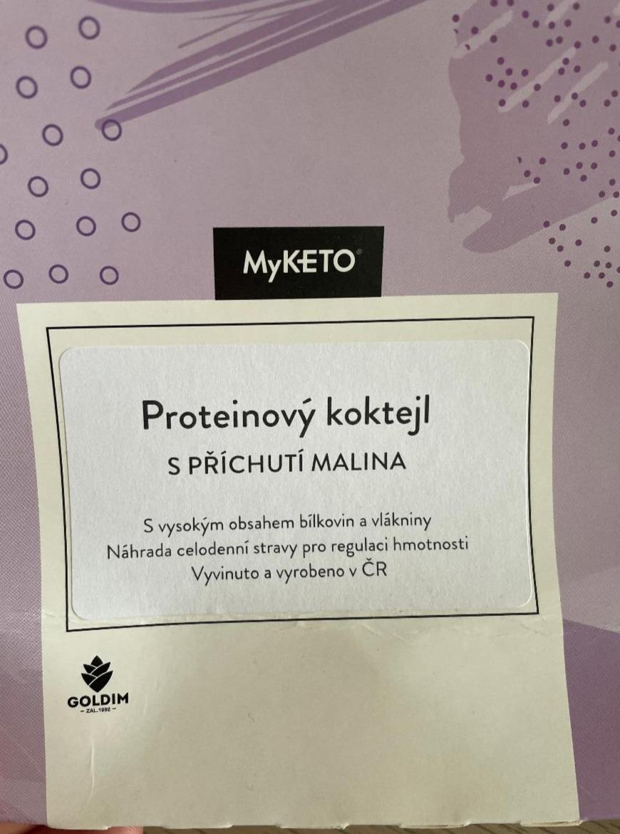 Fotografie - proteinový koktejl malina myKETO