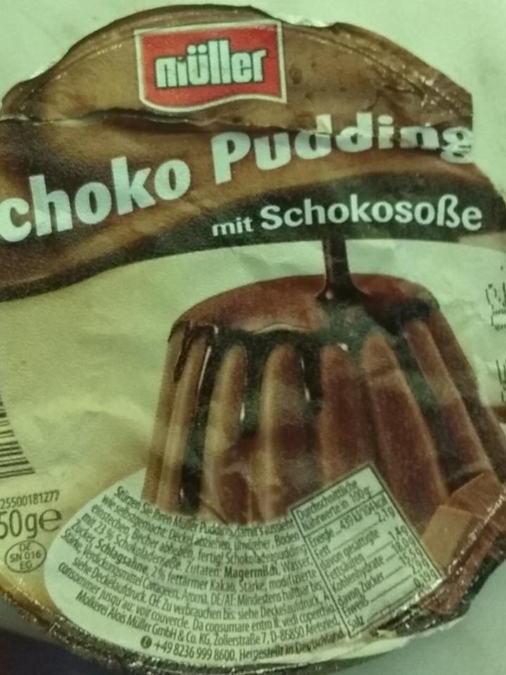 Fotografie - Schoko Pudding mit Schokosoße Müller