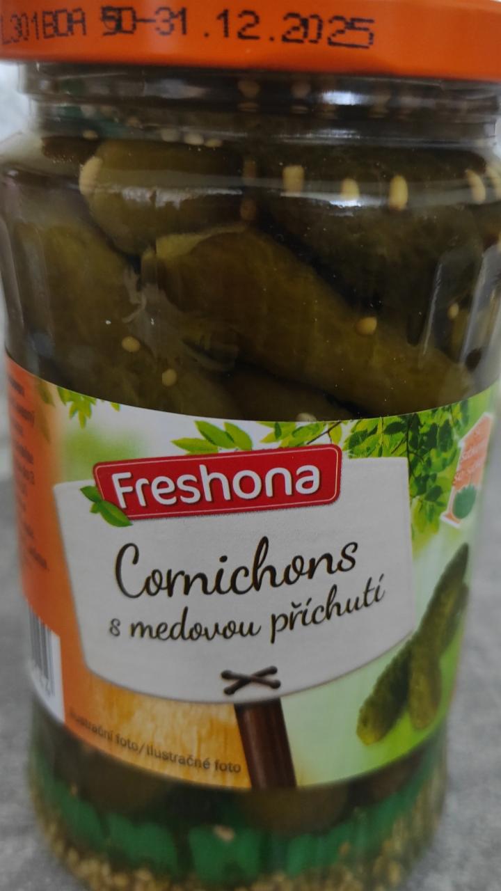 Fotografie - Cornichons s medovou příchutí Freshona