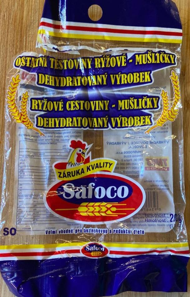 Fotografie - Rýžové těstoviny Mušličky Safoco