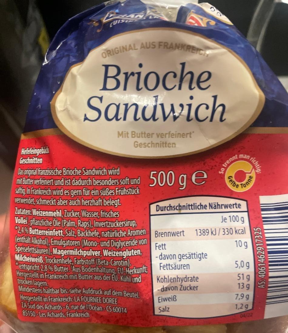 Fotografie - Brioche sandwich Aldi