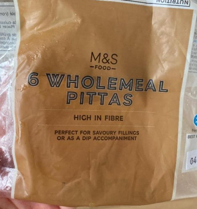 Fotografie - 6 Wholemeal Pittas M&S Food