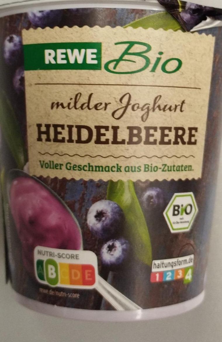 Fotografie - Milder Joghurt Heidelbeere Rewe Bio