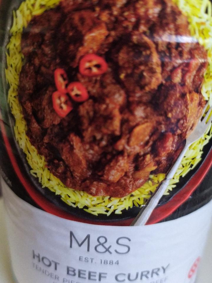 Fotografie - Hot beef curry Marks & Spencer