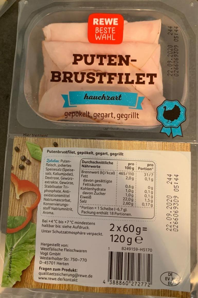 Fotografie - Putenbrustfilet Rewe beste wahl