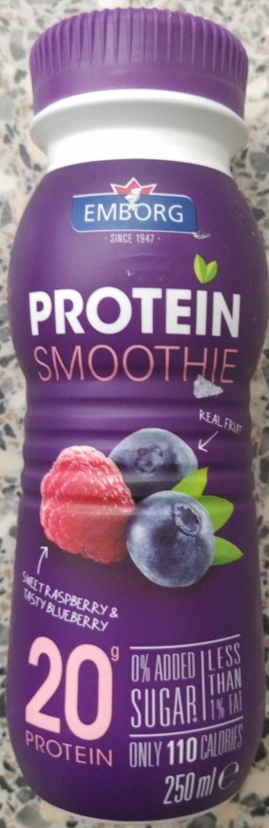 Fotografie - Protien Smoothie Sweet Rasberry & Tasty Blueberry Emborg