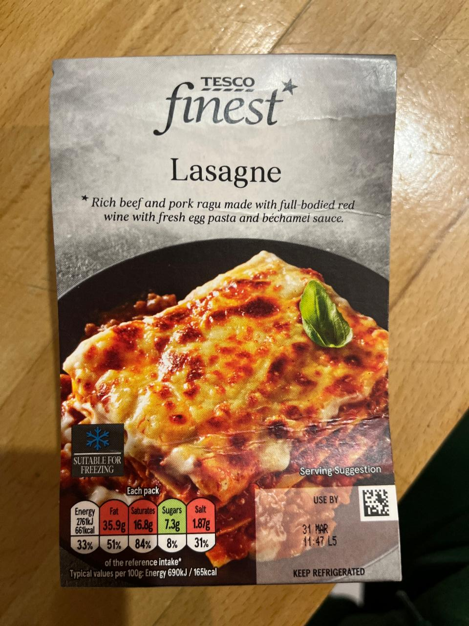 Fotografie - Lasagne Tesco finest