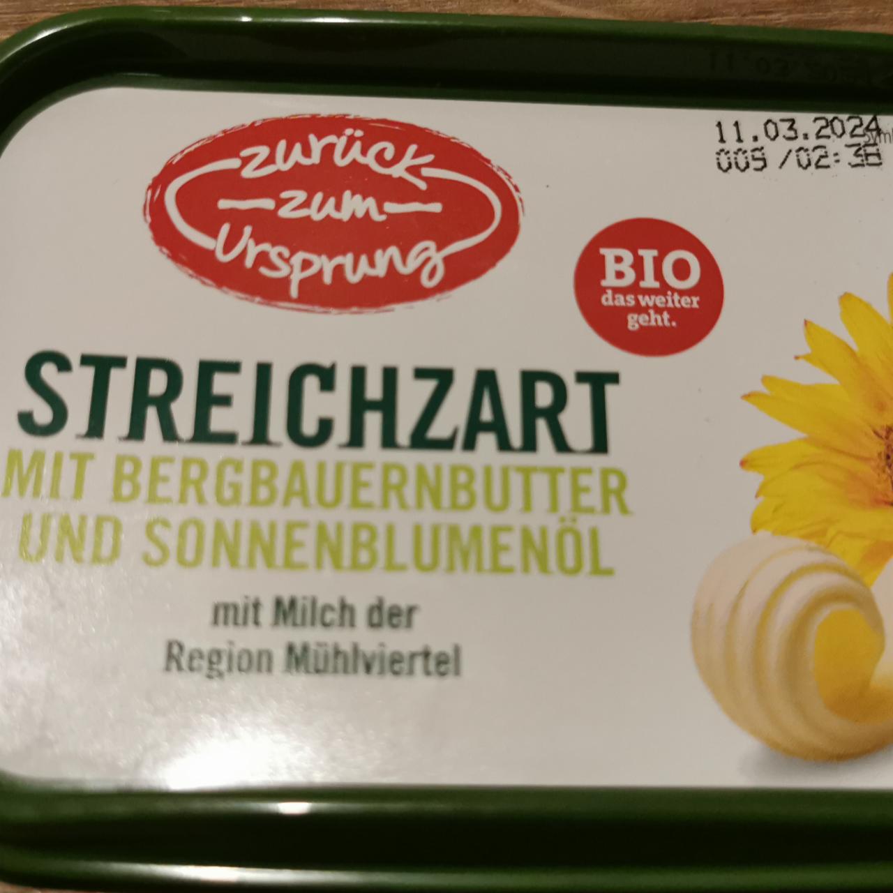 Fotografie - Streichzart mit Bergbauernbutter und Sonnenblumenoel Zurück zum Ursprung