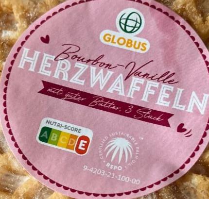 Fotografie - Bourbon Vanille Herzwaffeln Globus