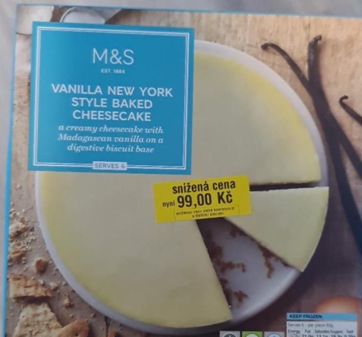 Fotografie - Vanilla New York Style Baked Cheesecake M&S