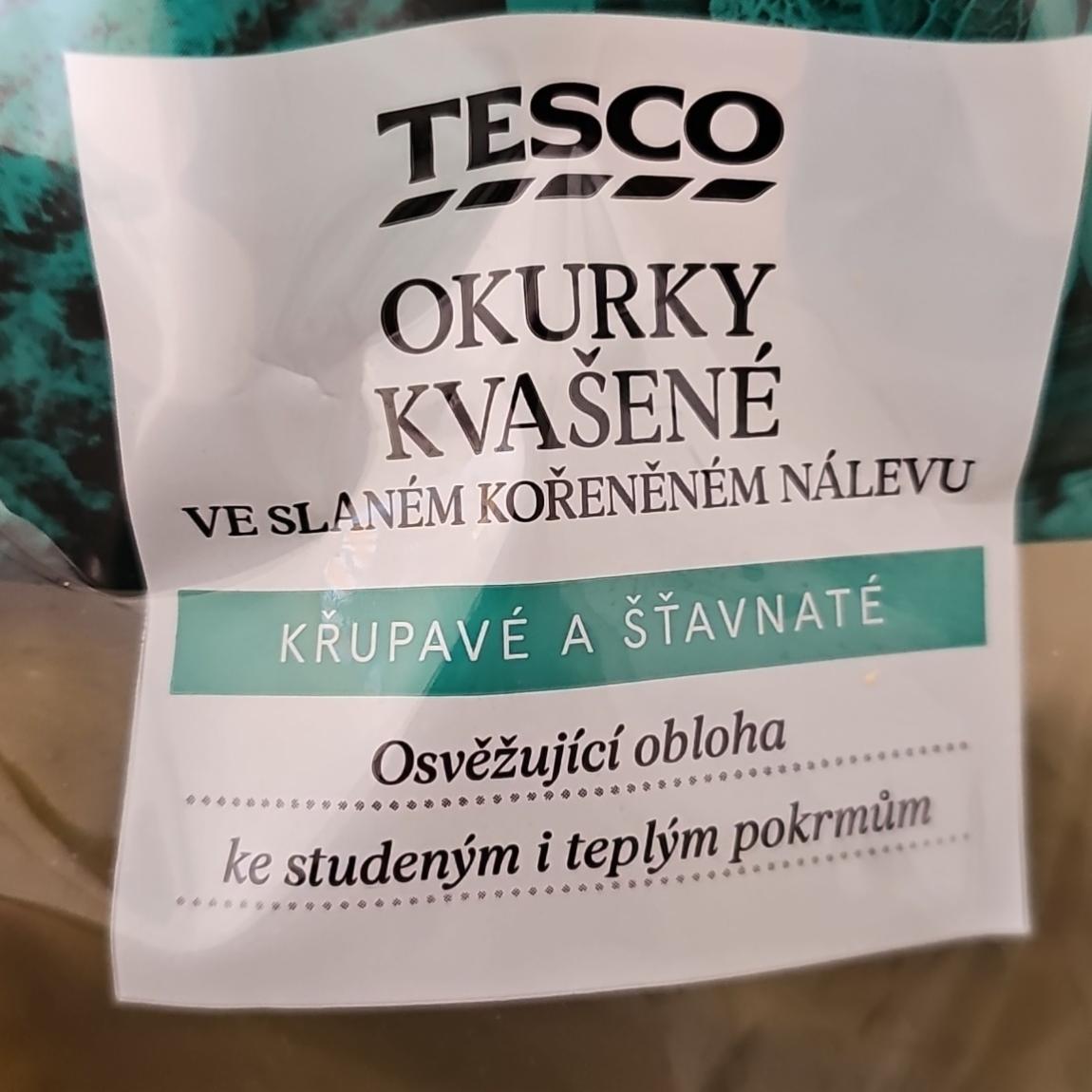 Fotografie - Okurky kvašené ve slaném kořeněném nálevu Tesco