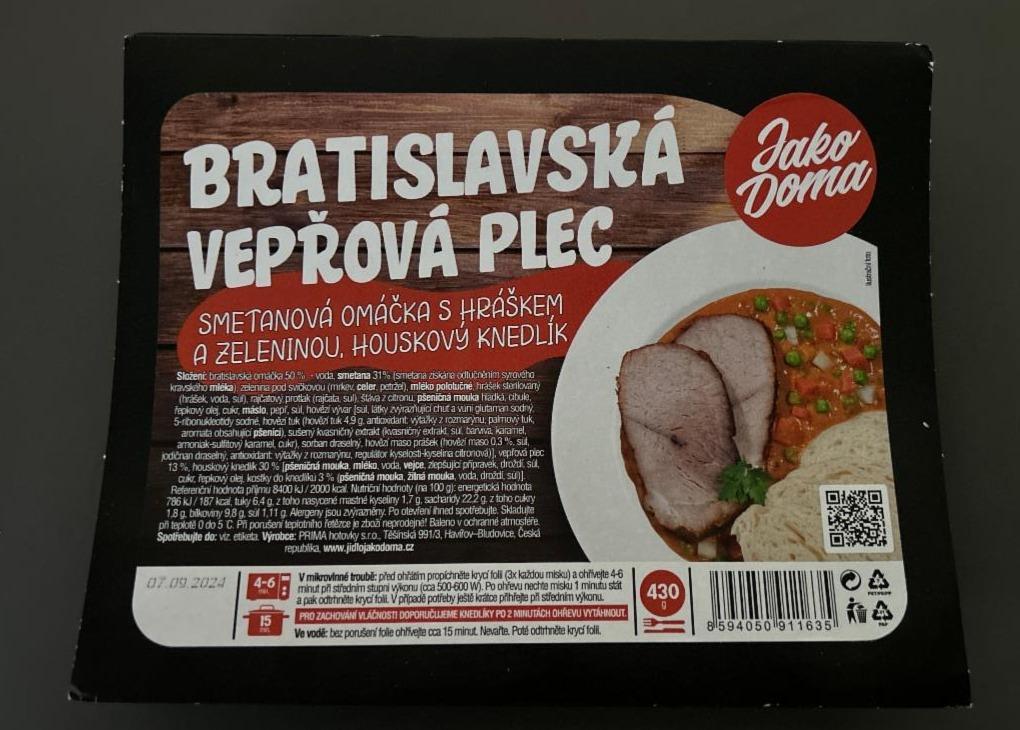 Fotografie - Bratislavská vepřová plec Jako Doma