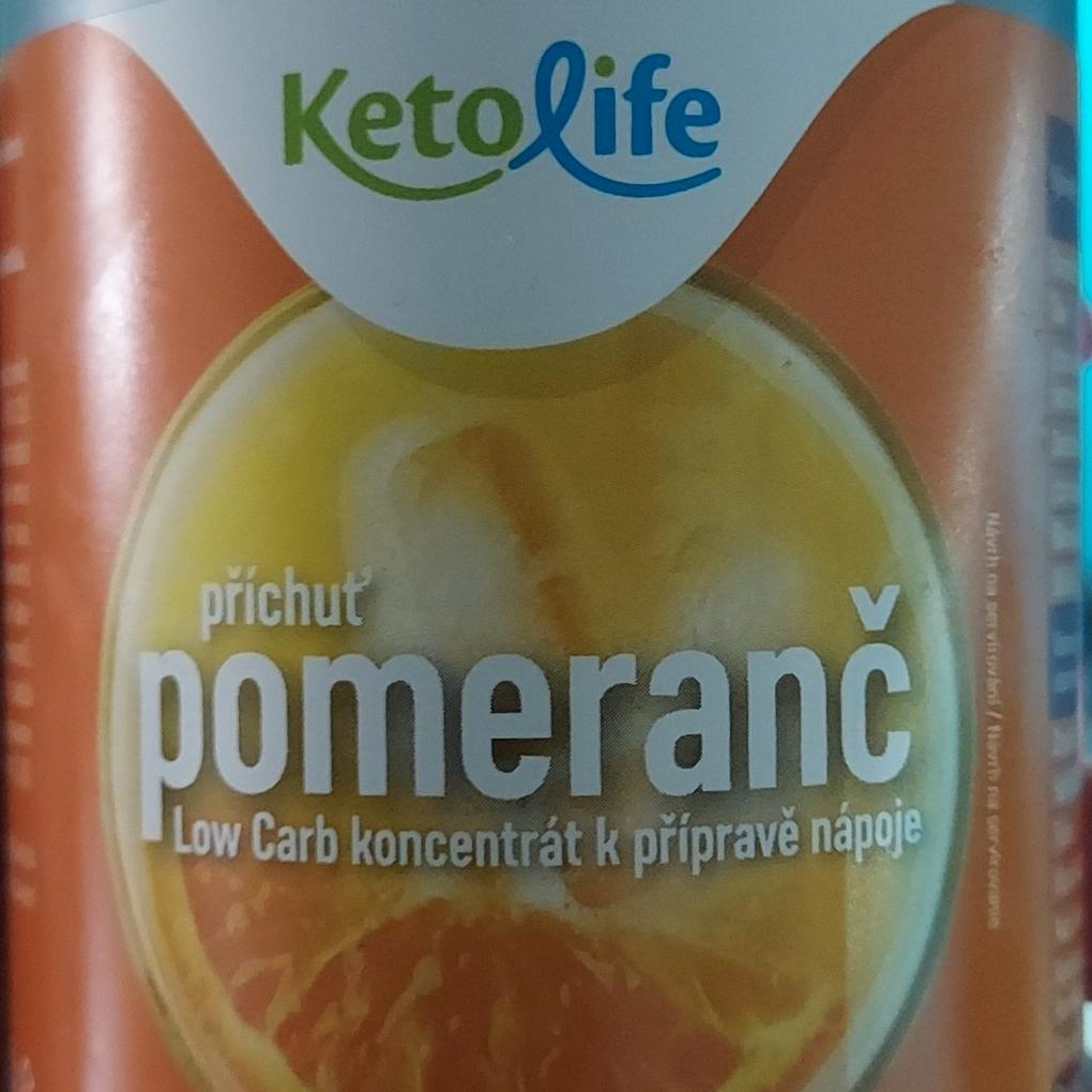 Fotografie - Low Carb sirup příchuť pomeranč KetoLife