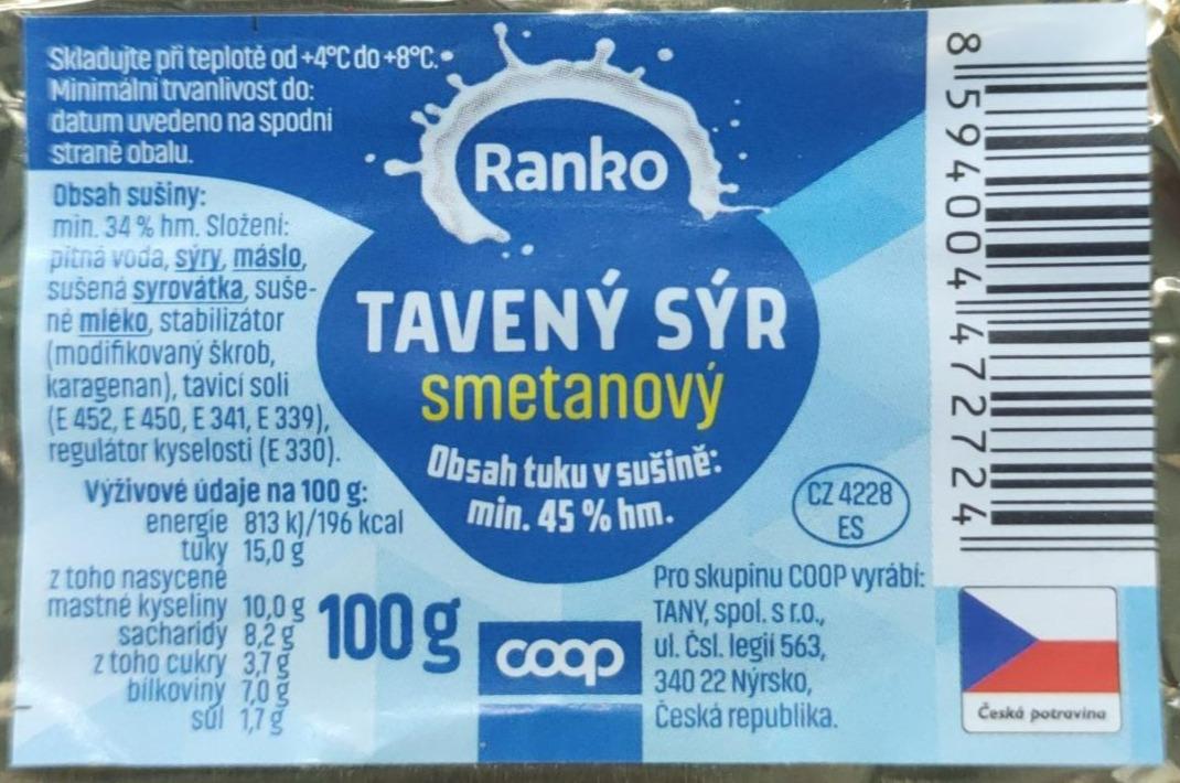 Fotografie - Tavený sýr smetanový Ranko