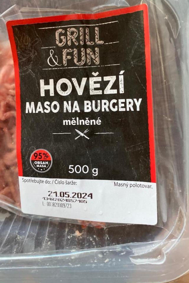 Fotografie - Hovězí maso na burgery mělněné Grill & Fun