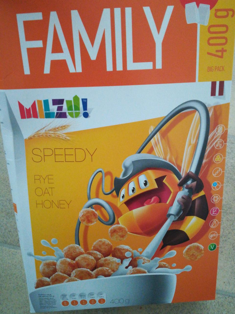 Fotografie - Speedy rye oat honey (cereální kuličky s medem) Milzu!