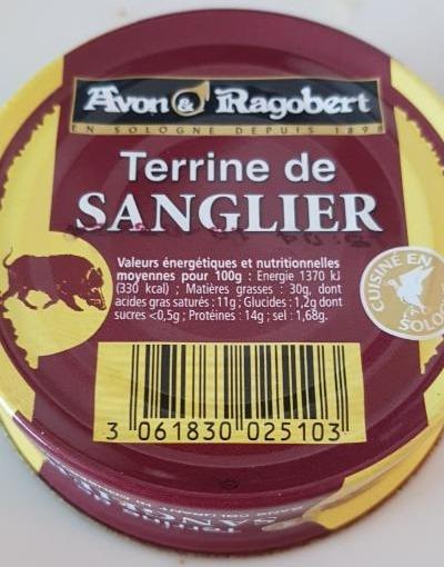 Fotografie - Terrine de Sanglier Avon & Ragobert