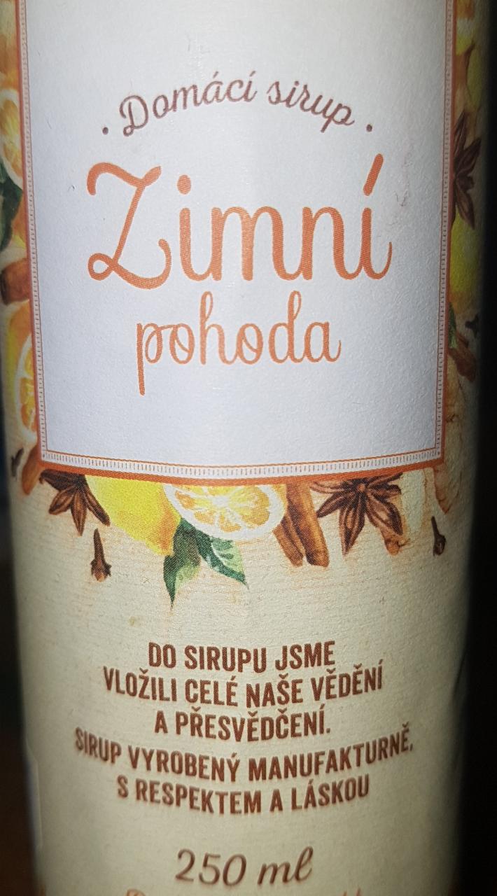 Fotografie - Domácí sirup Zimní pohoda Naturprodukt