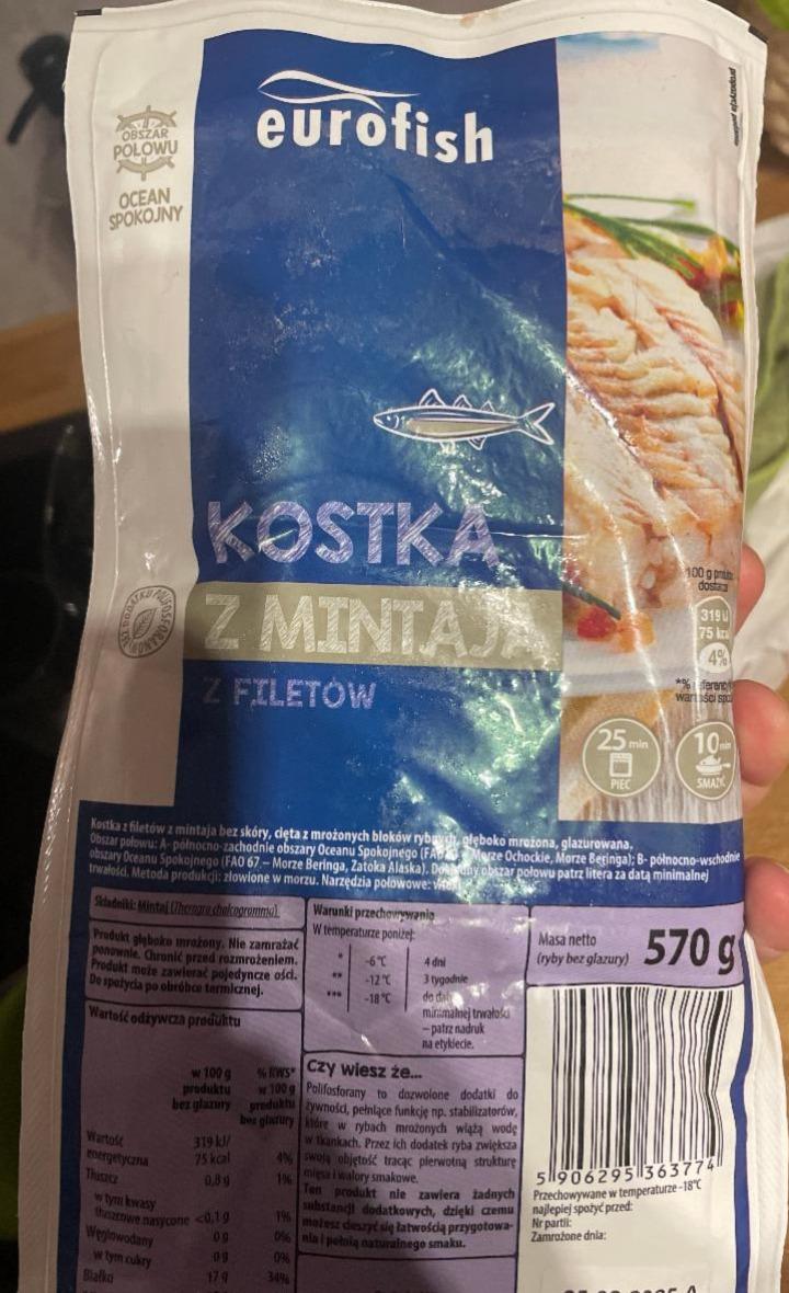 Fotografie - Kostka z mintaja z filetów Eurofish