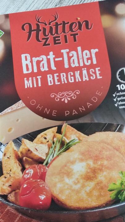 Fotografie - Brat -Taler mit Bergkäse ohne Panade Hüttenzeit