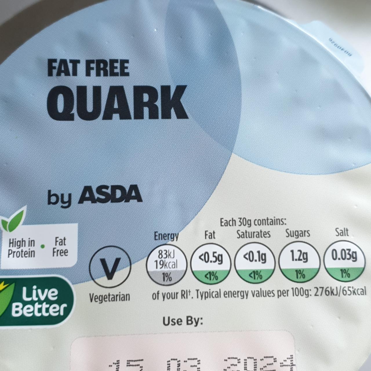 Fotografie - Fat free quark Asda