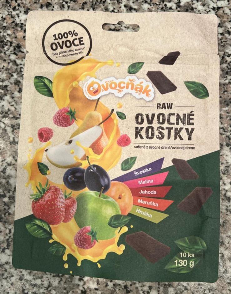 Fotografie - raw ovocné kostky mix 5-ti chutí Ovocňák