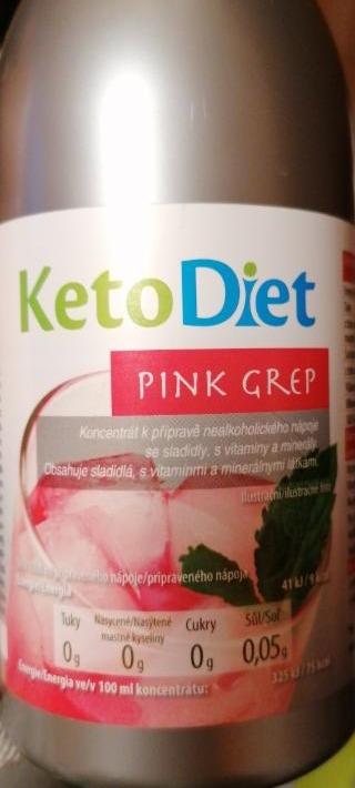 Fotografie - Sirup pink grep KetoDiet