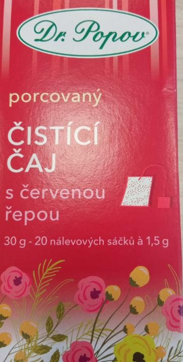 Fotografie - Čistící čaj s červenou řepou Dr. Popov