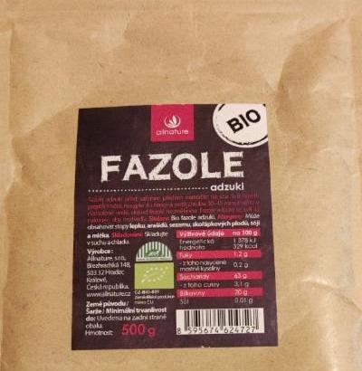 Fotografie - BIO fazole ADZUKI Allnature