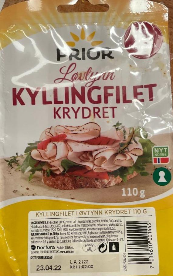 Fotografie - Kyllingfilet Løvtynn Krydret Prior