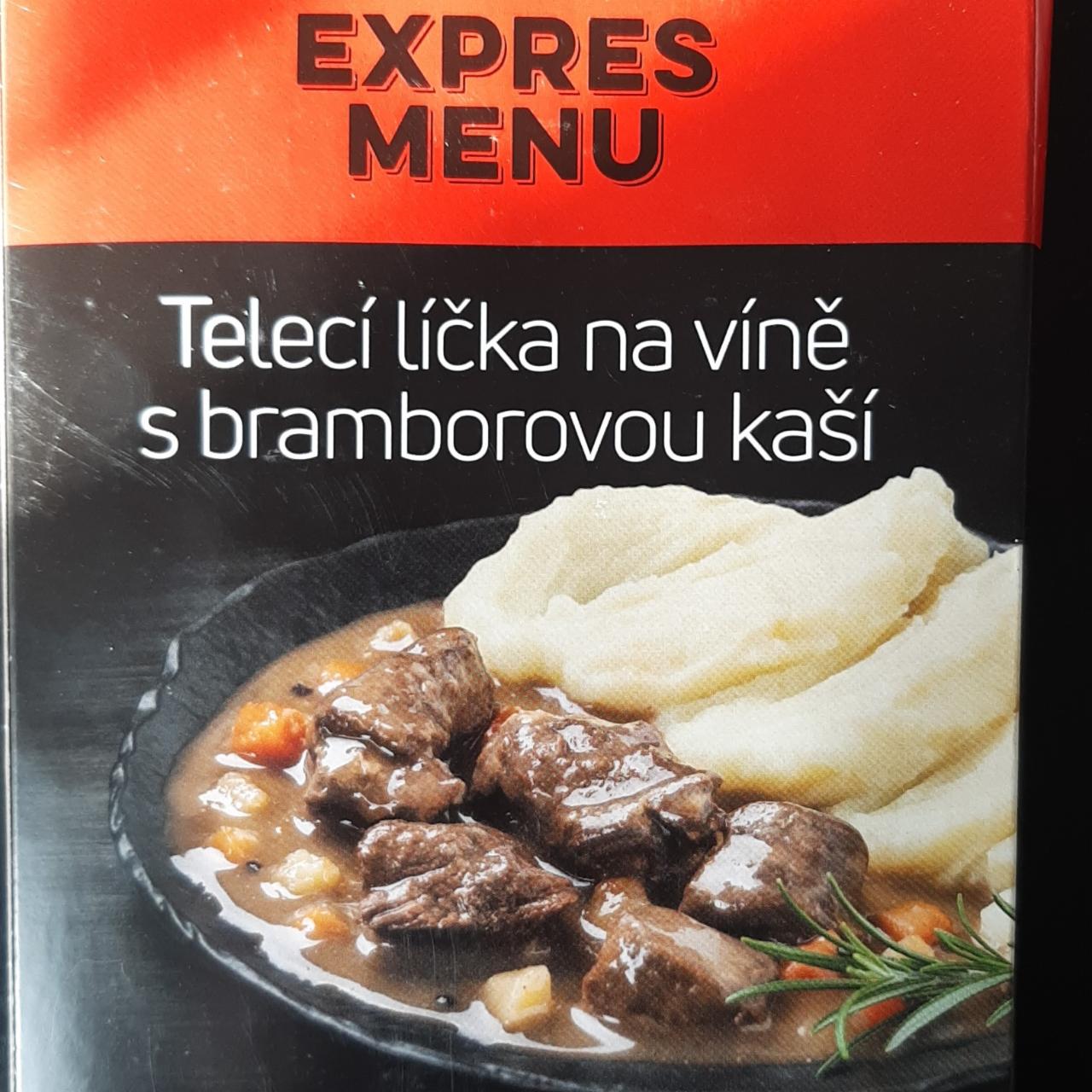 Fotografie - Telecí líčka na víně s bramborovou kaší Expres menu