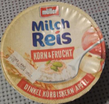 Fotografie - Milchreis Korn & Frucht Dinkel Kürbiskern Apfel Müller